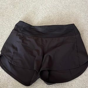 lululemon black workout shorts